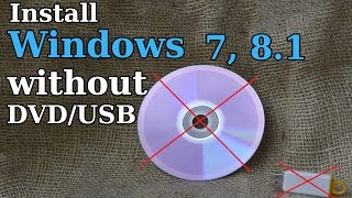 How to Install Windows 7 81 without DVD or USB [upl. by Nylaret763]