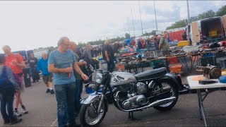 KEMPTON PARK Bike Autojumble A Morning of SUN followed by Cloudy with a chance of NORTON Motorcycles [upl. by Mark]