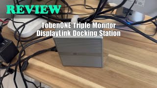 TobenONE DisplayLink Docking Station Triple  Review [upl. by Babbette]