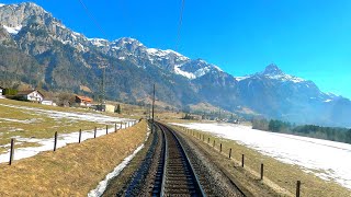 ★ 4K 🇦🇹 Bludenz  Arlberg  Giselabahn  St Pölten  Tulln cab ride across Austria 022021 [upl. by Goggin430]