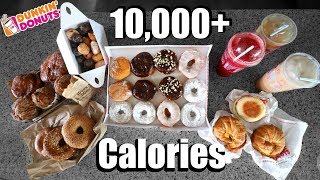 Dunkin Donuts 10000 Calorie Challenge [upl. by Ogawa]