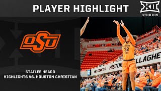 Stailee Heard Highlights vs Houston Christian [upl. by Strander]