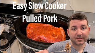 Easy Slow Cooker Pulled Pork [upl. by Shirlee]