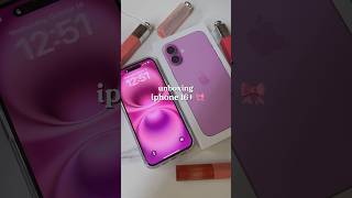 Iphone 16 Plus Pink Unboxing ✨ [upl. by Ashil]