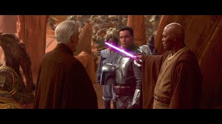 Star Wars Attack of the Clones 2002  Jedi Vs Battle Droids Scene Part 1 HD [upl. by Easlehc]