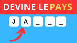 Peuxtu deviné tous les pays à partir des deux premières lettres  quiz quiztime culture [upl. by Lenes]