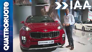 Kia Sportage 2016  IAA Francoforte 2015 [upl. by Eberta239]