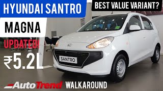 Hyundai Santro Magna updated  Good value Most detailed review  TeamAutoTrend [upl. by Nerehs57]