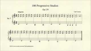 Czerny 100 Progressive Studies Op 139 No 7 [upl. by Tidwell]