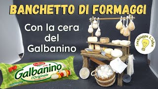 Banchetto di formaggi 🧀 minuteria per presepe di cera [upl. by Einaoj]