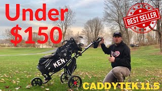 Caddytek CaddyLite 115 V3 Review 2024  Caddytek CaddyLite 115 V3 Deluxe Golf Push Cart Review [upl. by Gnut]