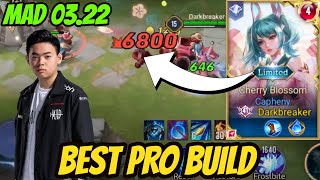 CAPHENY BEST BUILD FOR INSANE CRITS MAD 0322 APL  AoV  傳說對決  RoV  Liên Quân Mobile [upl. by Elyssa]