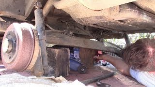 Bushings replacement on a torsion bars rear end [upl. by Jedlicka297]