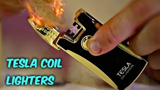 Tesla Coil Lighters Test [upl. by Fraze]