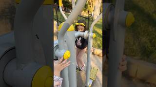 Zehra bade spor yapıyor fatihselim lunapark funny baby babypark [upl. by Aikcir367]