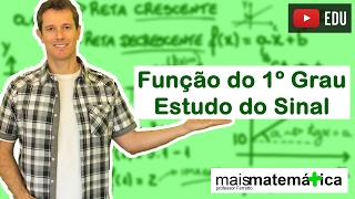 Função do Primeiro Grau Função Afim Estudo do Sinal Aula 9 de 9 [upl. by Osrick]