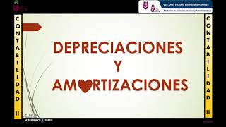 Depreciaciones y amortizaciones [upl. by Aholla735]