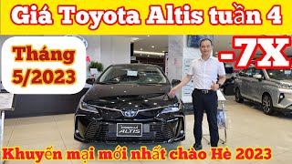 Bảng giá xe Toyota Corolla Altis cuối tháng 52023 tăng thêm khuyến mại gần 80 triệu Hybrid mới nhất [upl. by Surbeck]