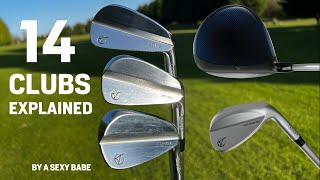 Golf Clubs Explained for Beginners  What are the 14 clubs in a golf bag [upl. by Margaret]