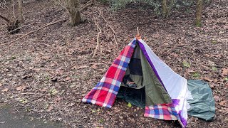 DIY teepee by the river Kelvin [upl. by Anaert25]