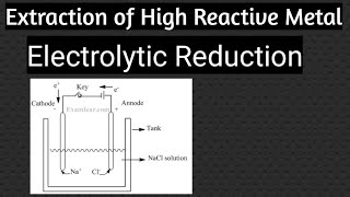 Electrolytic Reduction Class 10 Extraction of High Reactive Metal [upl. by Otti]