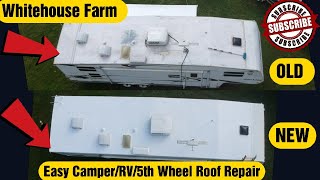 How To Seal Your CamperRV Roof DIY [upl. by Atworth574]