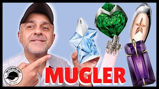 MUGLER FEMININE FRAGRANCES RANKED  MUGLER ANGEL ANGEL MUSE ALIEN WOMANITY AURA [upl. by Gibrian]