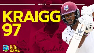 So Close  Kraigg Brathwaite Hits 97 Opening The Batting vs Pakistan  West Indies Cricket [upl. by Eldora217]