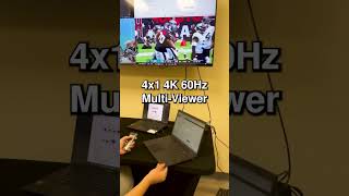 Multitasking just got a lot easier with the 4×1 4K 60Hz Seamless Switcher Multiviewer 💼🏈 [upl. by Nerad376]