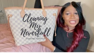 How To Clean A Louis Vuitton NeverFull Bag  Super Affordable And Easy [upl. by Sakul207]