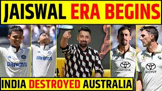 🔴INDIA vs AUSTRALIA YASHASVI JAISWAL ERA STARTS INDIA THRASHING AUSTRALIA IN PERTH [upl. by Teryl721]