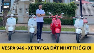 Chạy thử Vespa 946  Xe tay ga đắt nhất thế giới có gì đặc biệt Autodaily [upl. by Ateinotna]