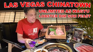 Las Vegas Chinatown All You Can Eat A5 Wagyu BBQ amp Seafood Dim Sum Feast [upl. by Ardua]