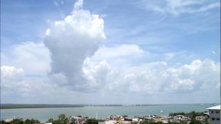 Cumulonimbus and lightning visible from Darwin Australia timelapse  December 01 2011 [upl. by Kingston593]