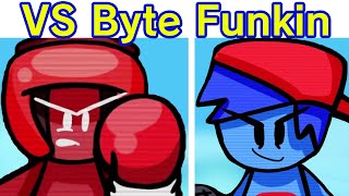 Friday Night Funkin VS Byte Funkin FULL WEEK  Cutscenes amp Ending FNF ModHard [upl. by Retsel]