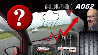 Quels pneus pour le circuit sous la pluie  les tendre semi slicks A052 et AR1 mont surpris [upl. by Sidky]