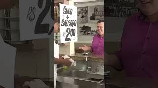 Suco  Salgado pegadinha kkk pegadinha humor memes viralvideo [upl. by Reldnahc965]