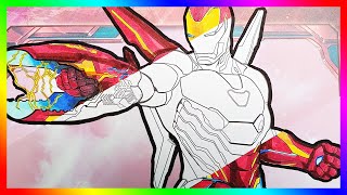 Iron Man Coloring Pages  THE AVENGERS Coloring for kids  Superhero Coloring BOOK Endgame Painting [upl. by Tsepmet]