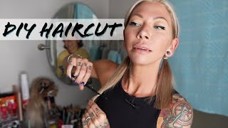 quick DIY haircut wlayers for short fine thin hair makes your hair look thicker [upl. by Jen]