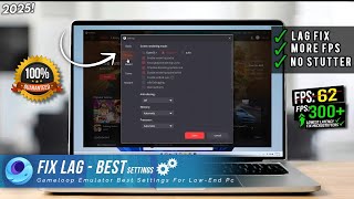 🔧Gameloop Best Settings For Low End PcLaptop 2024  Gameloop Emulator Boost Performance [upl. by Kinney528]