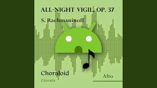 Allnight vigil op 37 6 Bogoroditse Devo alto II Voice with metronome [upl. by Eadas]