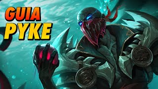 🔴 COMO JUGAR CON PYKE  WILD RIFT  CONSEJOS  SINERGIAS  COUNTERS  COMBOS  OBJETOS Y RUNAS [upl. by Av]