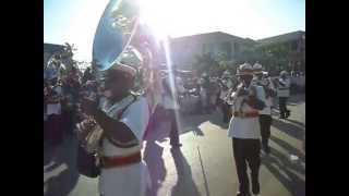 RBPF Marching Band At 60th Exuma Regatta 2013 [upl. by Nylidnam]