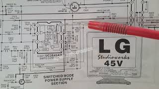 LG Desktop Computer Monitor Power Supply Circuit Diagram [upl. by Foote455]