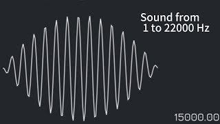 Sound from 1 to 22000 Hz sound hz interestingvideos [upl. by Retseh477]