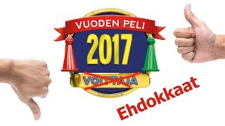 Vuoden peli 2017 Ehdokkaat [upl. by Yerdna20]