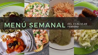 Menú semanal 3 Recetas Económicas [upl. by Jollenta]