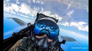 F18 Demo COCKPIT VIEW  LEGACY FORMATION  2017 TICO Air Show [upl. by Luthanen]