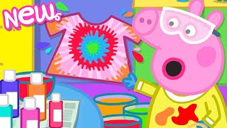 Peppa Pig Tales 👚 Peppas Tie Dye TShirts 🎨 BRAND NEW Peppa Pig Episodes [upl. by Llerdnam]