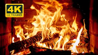 🔥 Cozy Fireplace 4K 12 HOURS Fireplace with Crackling Fire Sounds Crackling Fireplace 4K [upl. by Airaet]